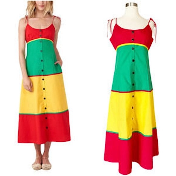 NWT! La Ligne ColorBlock Maxi Dress - Picture 2 of 12